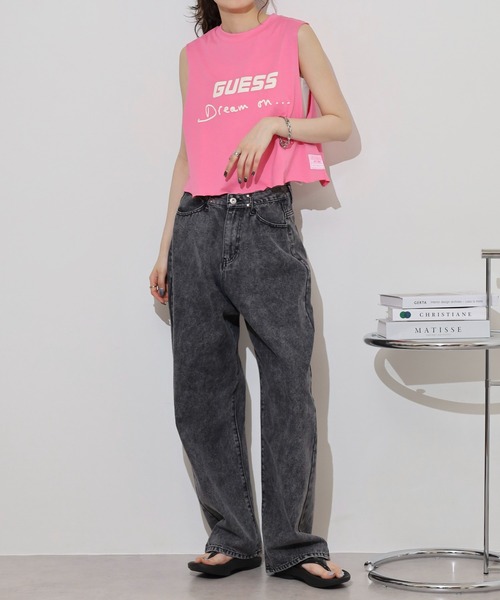 Guess(ゲス)の「GUESS DALYA TANK TOP タンクトップ(タンクトップ・レディース・ピンク/ブラック・M/S)」の17枚目の写真