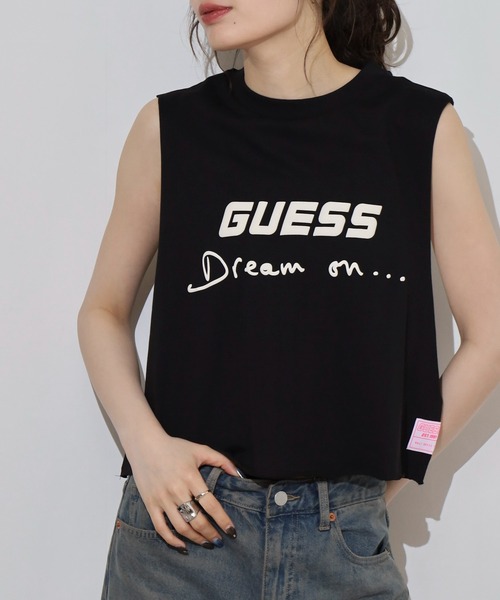 Guess(ゲス)の「GUESS DALYA TANK TOP タンクトップ(タンクトップ・レディース・ピンク/ブラック・M/S)」の19枚目の写真