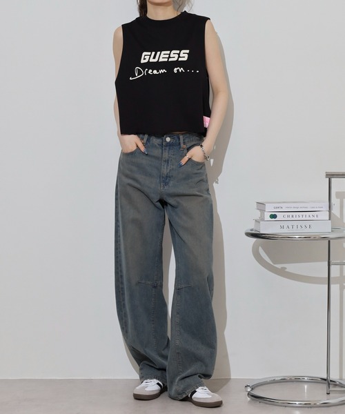 Guess(ゲス)の「GUESS DALYA TANK TOP タンクトップ(タンクトップ・レディース・ピンク/ブラック・M/S)」の21枚目の写真