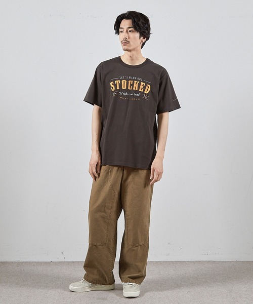 RATTLE TRAP(ラトルトラップ)の「コットンダックダブルニーワイド5Pパンツ(チノパンツ・メンズ・ブラック/ベージュ/グレー・S/L/M)」の18枚目の写真