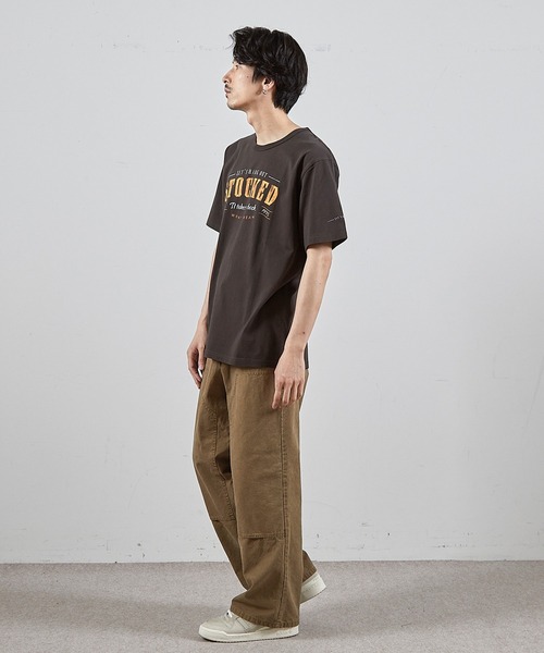 RATTLE TRAP(ラトルトラップ)の「コットンダックダブルニーワイド5Pパンツ(チノパンツ・メンズ・ブラック/ベージュ/グレー・S/L/M)」の6枚目の写真