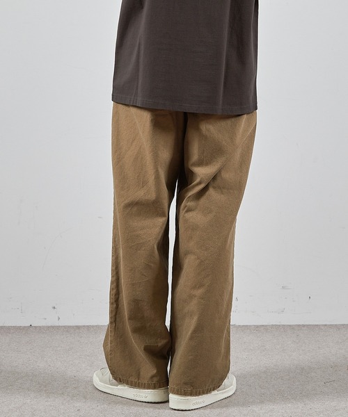 RATTLE TRAP(ラトルトラップ)の「コットンダックダブルニーワイド5Pパンツ(チノパンツ・メンズ・ブラック/ベージュ/グレー・S/L/M)」の11枚目の写真