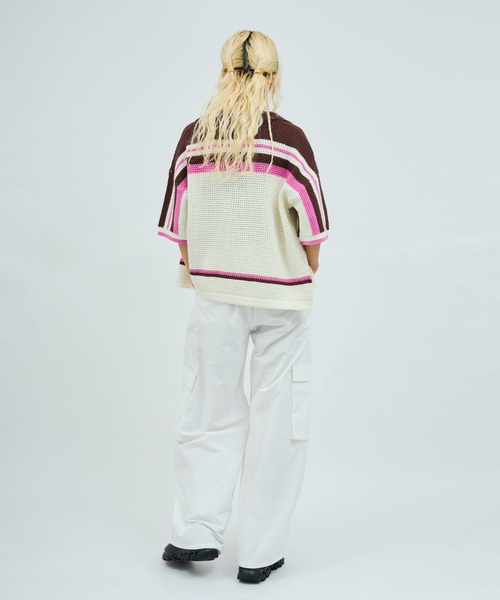 atmos pink(アトモスピンク)の「atmos pink Baggy Nylon Pants / アトモス ピンク バギー ナイロン パンツ(その他パンツ・レディース・ホワイト/カーキ/ブラック・S/M)」の19枚目の写真