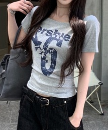 SPIGA | ｵﾌｼｮﾙﾛｺﾞﾌﾟﾘﾝﾄﾄｯﾌﾟｽ(Tシャツ/カットソー)