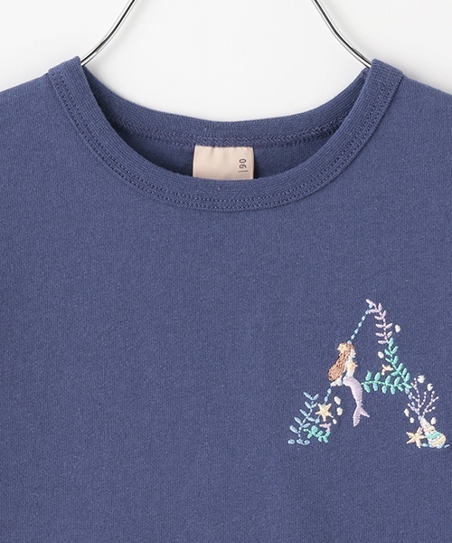 petit main（プティマイン）の「【プティプラ】アルファベットTシャツ（Tシャツ/カットソー・キッズ・ホワイト系/ブルー/ライトピンク/エメラルド/スモークピンク/ブラック/イエロー・100cm/80ｃｍ/90cm/110cm/130cm/120cm）」の11枚目の写真