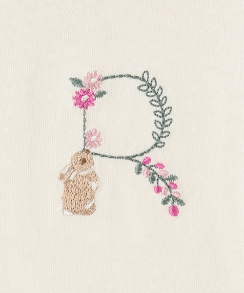 petit main（プティマイン）の「【プティプラ】アルファベットTシャツ（Tシャツ/カットソー・キッズ・ホワイト系/ブルー/ライトピンク/エメラルド/スモークピンク/ブラック/イエロー・100cm/80ｃｍ/90cm/110cm/130cm/120cm）」の13枚目の写真