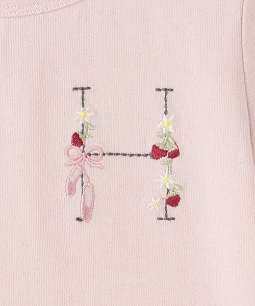 petit main（プティマイン）の「【プティプラ】アルファベットTシャツ（Tシャツ/カットソー・キッズ・ホワイト系/ブルー/ライトピンク/エメラルド/スモークピンク/ブラック/イエロー・100cm/80ｃｍ/90cm/110cm/130cm/120cm）」の14枚目の写真