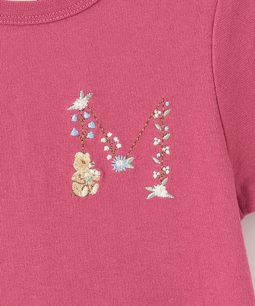 petit main（プティマイン）の「【プティプラ】アルファベットTシャツ（Tシャツ/カットソー・キッズ・ホワイト系/ブルー/ライトピンク/エメラルド/スモークピンク/ブラック/イエロー・100cm/80ｃｍ/90cm/110cm/130cm/120cm）」の15枚目の写真