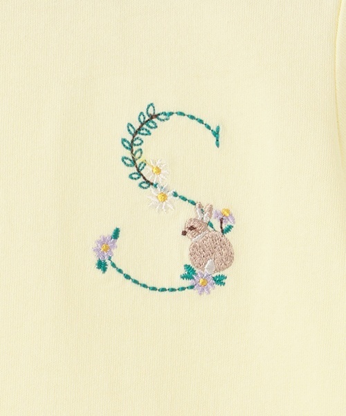 petit main（プティマイン）の「【プティプラ】アルファベットTシャツ（Tシャツ/カットソー・キッズ・ホワイト系/ブルー/ライトピンク/エメラルド/スモークピンク/ブラック/イエロー・100cm/80ｃｍ/90cm/110cm/130cm/120cm）」の16枚目の写真