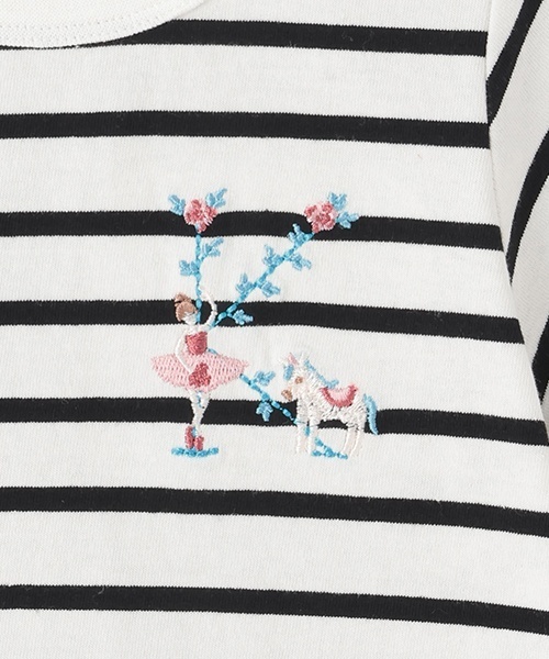 petit main（プティマイン）の「【プティプラ】アルファベットTシャツ（Tシャツ/カットソー・キッズ・ホワイト系/ブルー/ライトピンク/エメラルド/スモークピンク/ブラック/イエロー・100cm/80ｃｍ/90cm/110cm/130cm/120cm）」の18枚目の写真