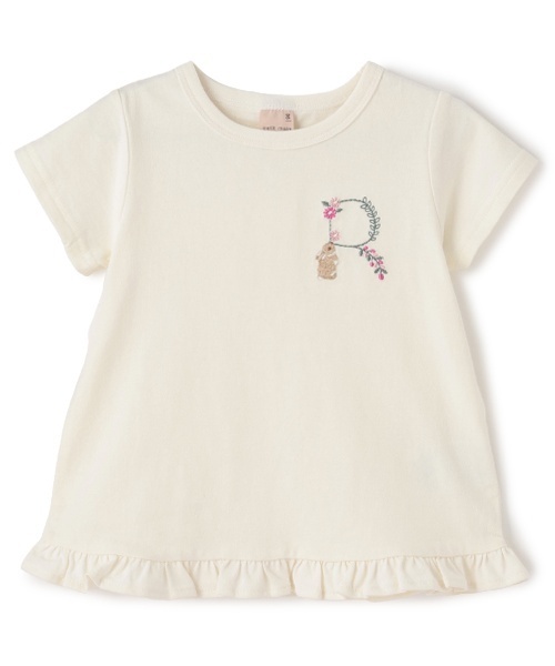 petit main(プティマイン)の「【プティプラ】アルファベットTシャツ(Tシャツ/カットソー・キッズ・ホワイト系/ブルー/ライトピンク/エメラルド/スモークピンク/ブラック/イエロー・100cm/80cm/90cm/110cm/130cm/120cm)」の11枚目の写真