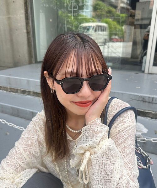 CIAOPANIC（チャオパニック）の「ウェリントンサングラス（サングラス・レディース・ブラウン/グリーン/ブラック・FREE）」の2枚目の写真