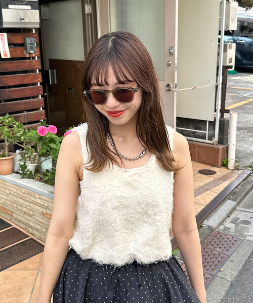 CIAOPANIC（チャオパニック）の「ウェリントンサングラス（サングラス・レディース・ブラウン/グリーン/ブラック・FREE）」の4枚目の写真