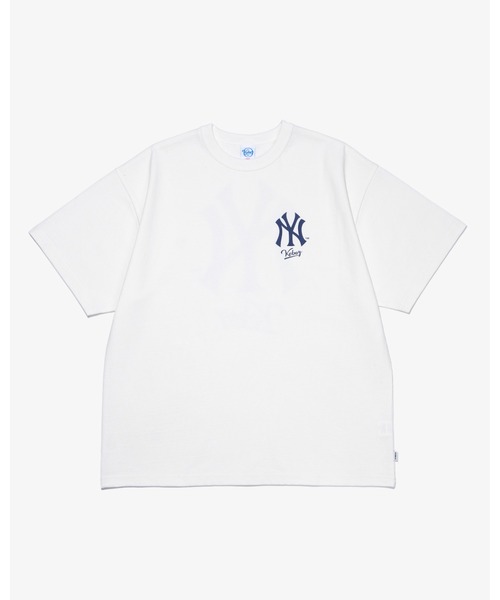 MLB■Basic Sleeveless T-shirt★送料込 KEBOZ × MLB NEW YORK YANKEES LOGO S/S TEE（Tシャツ