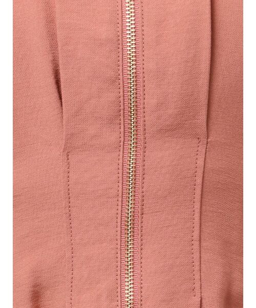 LAGUNAMOON(ラグナムーン)の「【追加生産/新色追加】フロントZIPウエストタックワンピース(ワンピース・レディース・ベージュ/サーモンピンク/ブラック・MEDIUM/SMALL)」の18枚目の写真