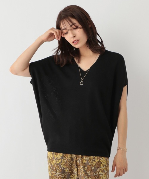 FOUND GOOD(ファウンドグッド)の「コクーンニット(ニット/セーター・レディース・ベージュ/ブラック/ホワイト系5/パープル系2・L/M)」の3枚目の写真