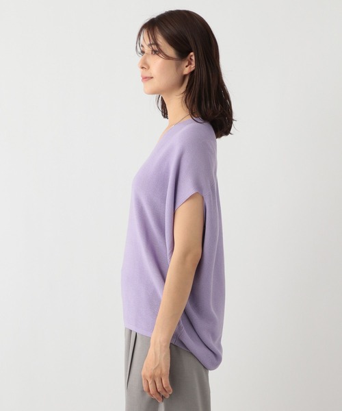 FOUND GOOD(ファウンドグッド)の「コクーンニット(ニット/セーター・レディース・ベージュ/ブラック/ホワイト系5/パープル系2・L/M)」の11枚目の写真