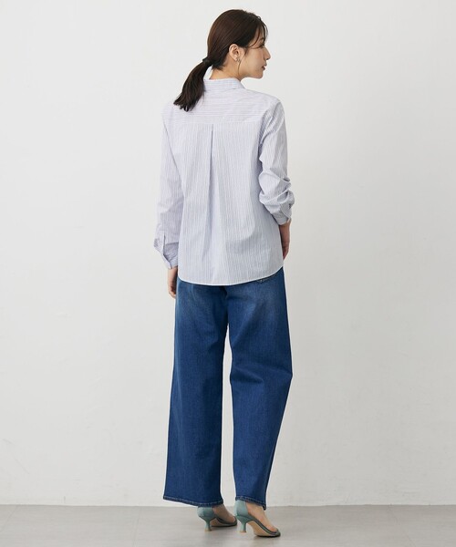 J.PRESS Ladies(J.プレス レディス)の「BEZ ドビーストライプ シャツカラー ブラウス(シャツ/ブラウス・レディース・サックスブルー系1/ピンク系1/ネイビー系1・XS/S)」の18枚目の写真