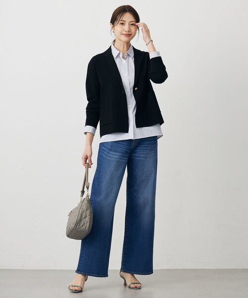 J.PRESS Ladies(J.プレス レディス)の「BEZ ドビーストライプ シャツカラー ブラウス(シャツ/ブラウス・レディース・サックスブルー系1/ピンク系1/ネイビー系1・XS/S)」の19枚目の写真