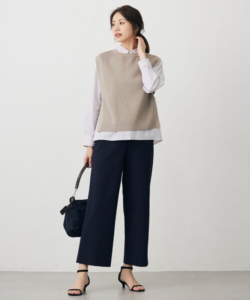 J.PRESS Ladies(J.プレス レディス)の「BEZ ドビーストライプ シャツカラー ブラウス(シャツ/ブラウス・レディース・サックスブルー系1/ピンク系1/ネイビー系1・XS/S)」の22枚目の写真