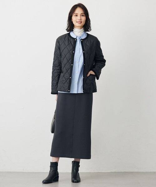 J.PRESS Ladies(J.プレス レディス)の「BEZ ドビーストライプ シャツカラー ブラウス(シャツ/ブラウス・レディース・サックスブルー系1/ピンク系1/ネイビー系1・XS/S)」の14枚目の写真
