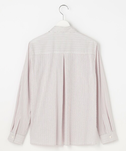 J.PRESS Ladies(J.プレス レディス)の「BEZ ドビーストライプ シャツカラー ブラウス(シャツ/ブラウス・レディース・サックスブルー系1/ピンク系1/ネイビー系1・XS/S)」の12枚目の写真