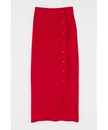 FRONT BUTTON KNIT SK フロントボタン ニット スカート サマーニット 夏服