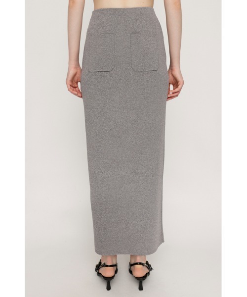 SLY(スライ)の「FRONT BUTTON KNIT SK フロントボタン ニット スカート サマーニット 夏服(スカート・レディース・レッド/杢グレー/ブラック・FREE)」の7枚目の写真