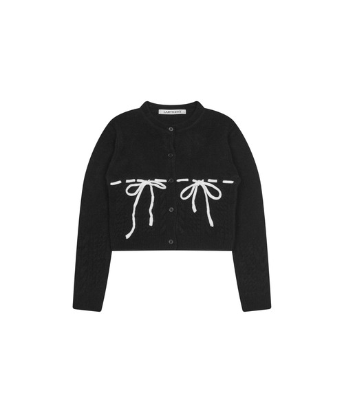 LARTIGENT(ラーティゼン)の「L14 COTTON CANDY CARDIGAN(カーディガン/ボレロ・レディース・ピンク/ブラック・FREE)」の11枚目の写真
