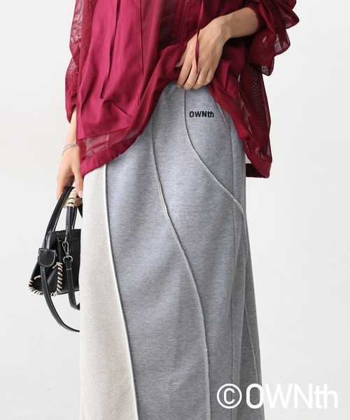 antiqua（アンティカ）の「裏毛リンキング切り替えデザインスカート（スカート・レディース・ブラック/グレー・ONESIZE）」の22枚目の写真
