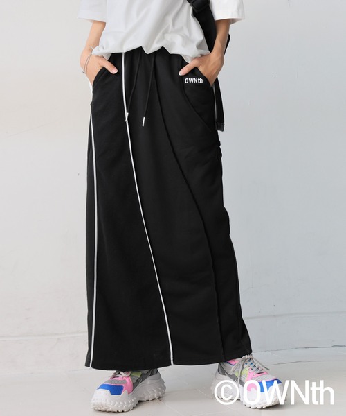 antiqua（アンティカ）の「裏毛リンキング切り替えデザインスカート（スカート・レディース・ブラック/グレー・ONESIZE）」の7枚目の写真
