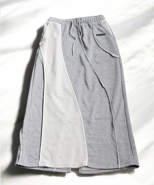 antiqua（アンティカ）の「裏毛リンキング切り替えデザインスカート（スカート・レディース・ブラック/グレー・ONESIZE）」の19枚目の写真