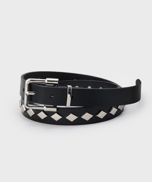 tk.TAKEO KIKUCHI（ティーケータケオキクチ）の「スタッズベルト（ベルト・メンズ・ブラック系/ブラック・00）」の3枚目の写真