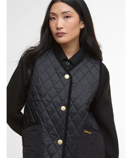 Barbour(バブアー)の「Enid キルティング ベスト(レディース)(テーラードジャケット・レディース・オリーブ/ブラック・8/10)」の11枚目の写真