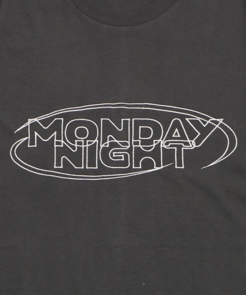 Figments(フィグメンツ)の「MONDAY NIGHTロゴT(Tシャツ/カットソー・レディース・ピンク/チャコールグレー・FREE)」の5枚目の写真