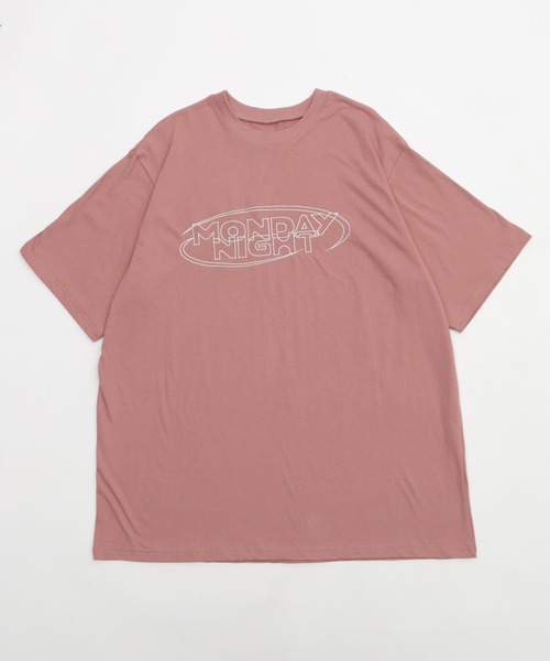 Figments(フィグメンツ)の「MONDAY NIGHTロゴT(Tシャツ/カットソー・レディース・ピンク/チャコールグレー・FREE)」の18枚目の写真