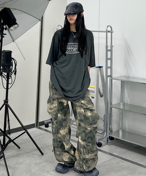 Figments(フィグメンツ)の「MONDAY NIGHTロゴT(Tシャツ/カットソー・レディース・ピンク/チャコールグレー・FREE)」の13枚目の写真