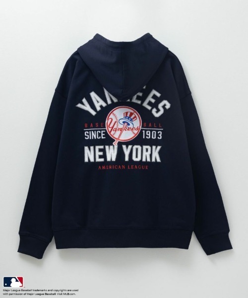 MLB эмблема Saga刺繍 логотип full ZIP парка