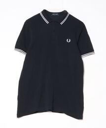 FRED PERRY - フレッドペリー　ポロシャツ　半袖　古着　レディース　M 10 水色　紺 フレッドペリー ポロシャツ 半袖 古着 レディース M 10 水色 紺