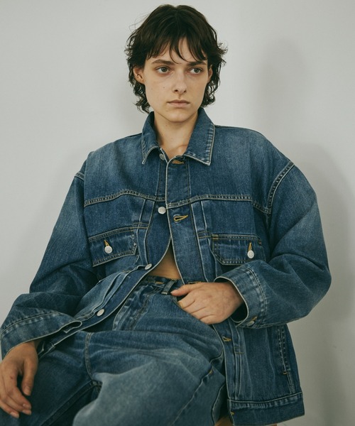 ビューティフルピープルSelvageDenimBlouson selvedgedenim square big blouson vintage（デニムジャケット
