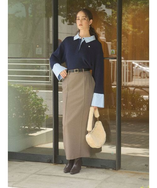 LAGUNAMOON（ラグナムーン）の「ピンタックIラインスカート（スカート・レディース・アイボリー/グレー・MEDIUM/SMALL）」の20枚目の写真