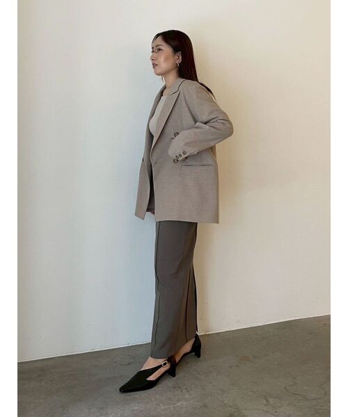 LAGUNAMOON（ラグナムーン）の「ピンタックIラインスカート（スカート・レディース・アイボリー/グレー・MEDIUM/SMALL）」の14枚目の写真