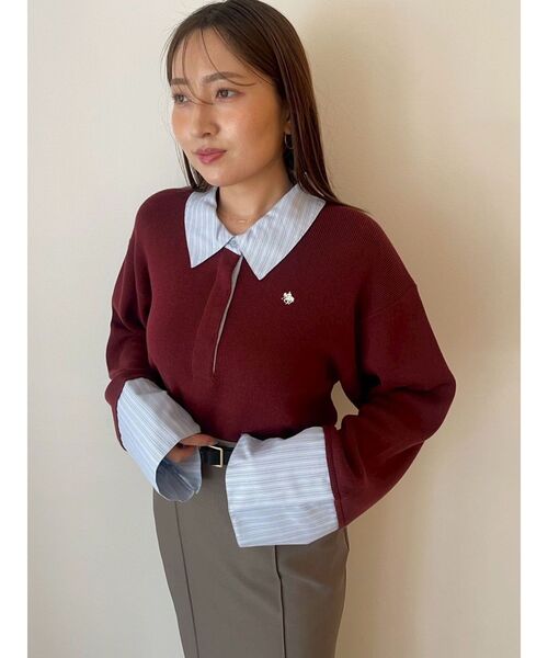 LAGUNAMOON（ラグナムーン）の「ピンタックIラインスカート（スカート・レディース・アイボリー/グレー・MEDIUM/SMALL）」の10枚目の写真