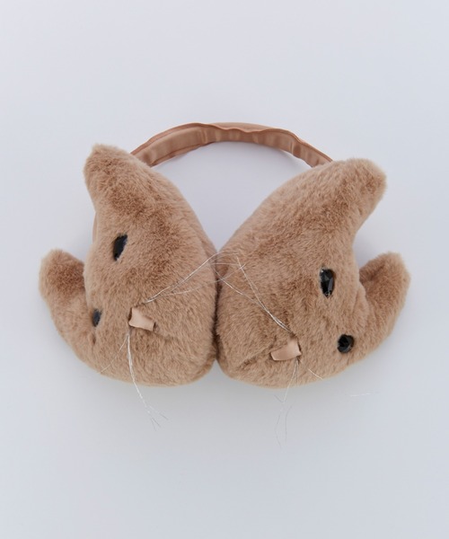 にゃんにゃ☆　モチーフイヤーマフ　レースイヤーマフ　3way セール】ﾈｺﾓﾁｰﾌｲﾔｰﾏﾌ（イヤーマフ）｜Ocean&Ground（オーシャン