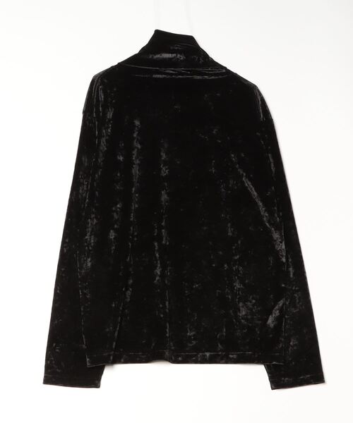 JOHN LAWRENCE SULLIVAN(ジョンローレンスサリバン)の「CRUSHED VELOUR TURTLE NECK TOP(Tシャツ/カットソー・メンズ・ブラック・MEDIUM/LARGE)」の2枚目の写真