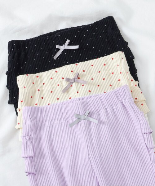 apres les cours(アプレレクール)の「バックフリルレギンスパンツ/7days Style pants(その他パンツ・キッズ・ラベンダー/アイボリー/ブラック・110/100/90/80/130/120)」の15枚目の写真