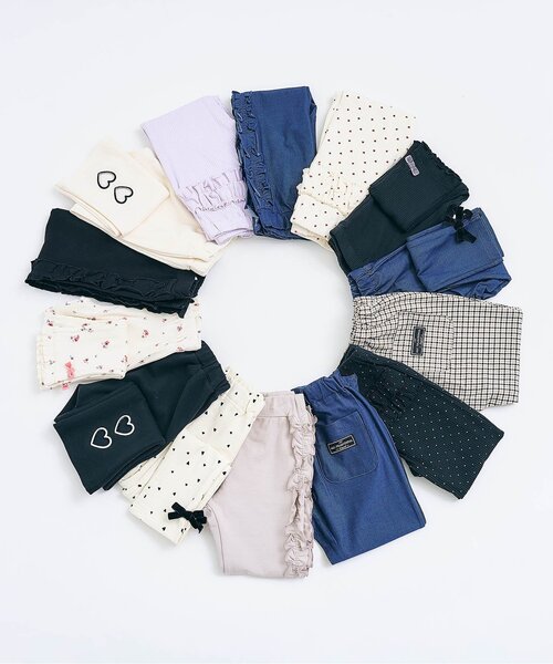 apres les cours(アプレレクール)の「バックフリルレギンスパンツ/7days Style pants(その他パンツ・キッズ・ラベンダー/アイボリー/ブラック・110/100/90/80/130/120)」の17枚目の写真