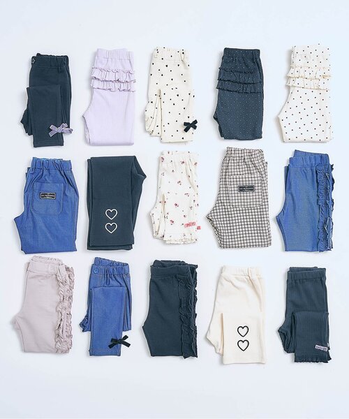 apres les cours(アプレレクール)の「バックフリルレギンスパンツ/7days Style pants(その他パンツ・キッズ・ラベンダー/アイボリー/ブラック・110/100/90/80/130/120)」の18枚目の写真