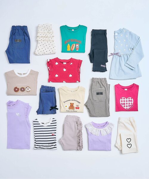 apres les cours(アプレレクール)の「バックフリルレギンスパンツ/7days Style pants(その他パンツ・キッズ・ラベンダー/アイボリー/ブラック・110/100/90/80/130/120)」の19枚目の写真