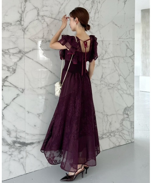 SNIDEL（スナイデル）の「ウエストリブレースドレス（ドレス・レディース・アイボリー/ブラック/ボルドー・0/1）」の11枚目の写真